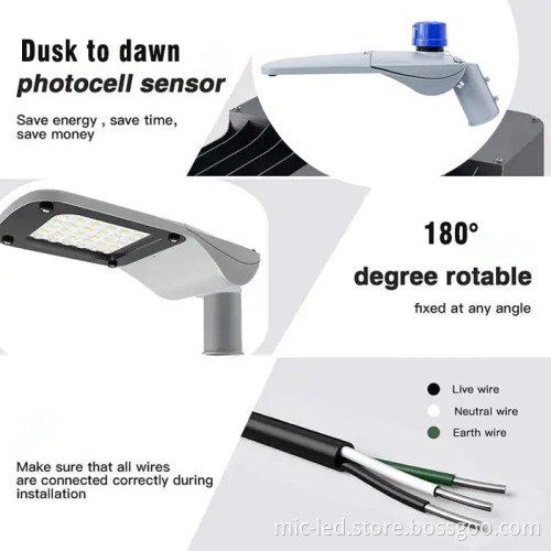 Factory 5-Year Warranty Aluminum Housing LED Street Lights (50W-200W) with Die Casting
